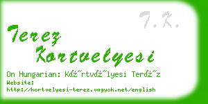 terez kortvelyesi business card